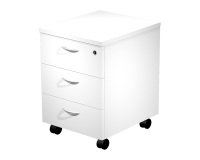 Cassettiera 3 cassetti su ruote l x p x h 43 x 52 x 59,5 cm fornita smontata