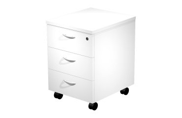 Cassettiera 3 cassetti su ruote l x p x h 43 x 52 x 59,5 cm fornita smontata