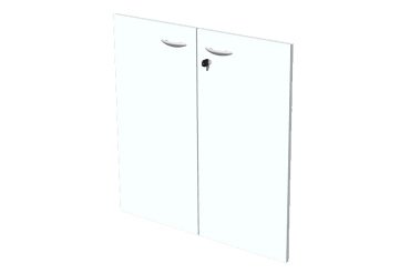 Coppia ante basse l 80 x p 2 x h 67 cm per armadio basso a giorno