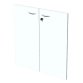 Coppia ante basse l 80 x p 2 x h 67 cm per armadio basso a giorno
