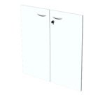 Pair of doors for open furniture l 80 x d 2 cm