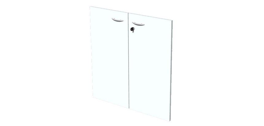 Pair of doors for open furniture l 80 x d 2 cm