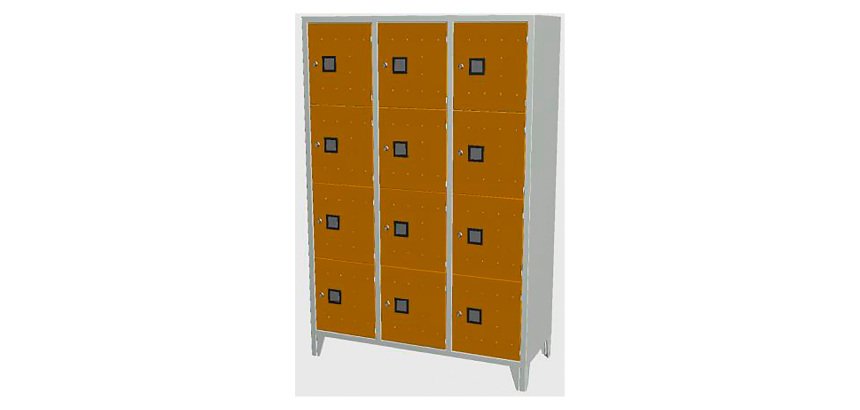 Armadio casellario 12 posti l x p x h 120 x 50 x 180 cm