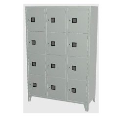 Armadio casellario 12 posti Grigio 1.200 x 500 x 1.800 mm