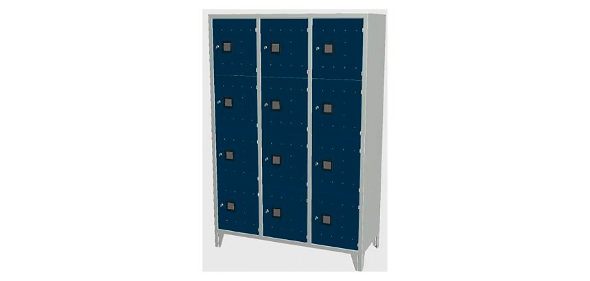 Armadio casellario 12 posti l x p x h 120 x 50 x 180 cm