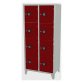 Armadio casellario 8 posti Rosso 810 x 500 x 1.800 mm