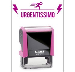 Timbro Trodat Printy 4912 "Urgentissimo" rosa neon