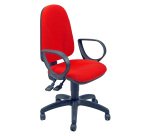 Sedia operativa Eco Smart girevole UNISIT Team TMSY rosso