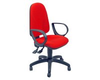 En_sedia girevole rosso unisit team operadl