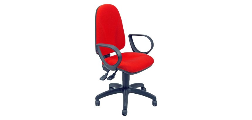 Sedia operativa Eco Smart girevole UNISIT Team TMSY rosso