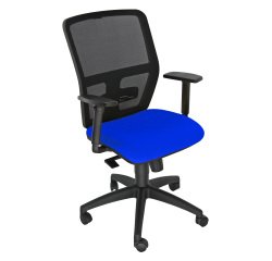 Sedia girevole operativa con schienale in rete UNISIT Kemper KMA Target blu chiaro