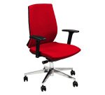 Sedia girevole UNISIT LR1S rosso