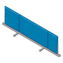 Pannello divisorio fonoassorbente Quadrifoglio Lightsound Azzurro 1.200 x 330 mm