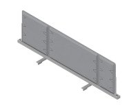 Pannello divisorio fonoassorbente Quadrifoglio Lightsound Grigio 1.200 x 330 mm