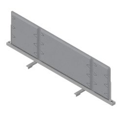 Pannello divisorio fonoassorbente Quadrifoglio Lightsound Grigio 1.200 x 330 mm