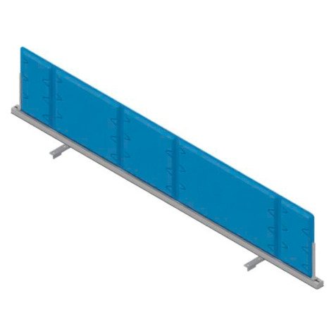 Pannello divisorio fonoassorbente Quadrifoglio Lightsound Azzurro 1.800 x 330 mm