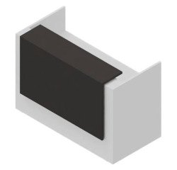 Reception Quadrifoglio Miami Bianco, grigio 1.660 x 800 x 1.130 mm