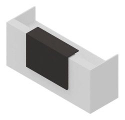 Reception Quadrifoglio Miami Bianco, grigio 2.460 x 880 x 1.130 mm