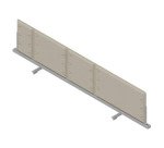 Pannello divisorio fonoassorbente Quadrifoglio Lightsound Beige 1.600 x 330 mm