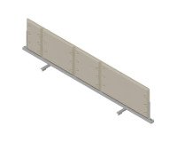 Pannello divisorio fonoassorbente Quadrifoglio Lightsound Beige 1.600 x 330 mm