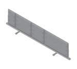 Pannello divisorio fonoassorbente Quadrifoglio Lightsound Grigio 1.600 x 330 mm