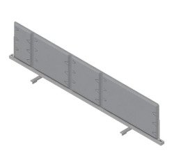 Pannello divisorio fonoassorbente Quadrifoglio Lightsound Grigio 1.600 x 330 mm