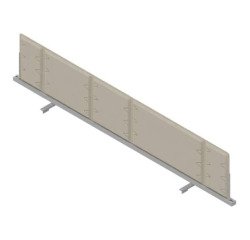 Pannello divisorio fonoassorbente Quadrifoglio Lightsound Beige 1.800 x 330 mm
