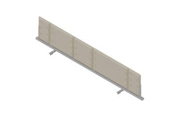 Pannello divisorio fonoassorbente Quadrifoglio Lightsound Beige 1.800 x 330 mm