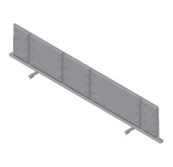 Pannello divisorio fonoassorbente Quadrifoglio Lightsound Grigio 1.800 x 330 mm