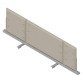 Pannello divisorio fonoassorbente Quadrifoglio Lightsound Beige 1.200 x 330 mm