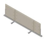 Pannello divisorio fonoassorbente Quadrifoglio Lightsound Beige 1.200 x 330 mm