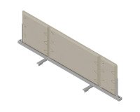 Pannello divisorio fonoassorbente Quadrifoglio Lightsound Beige 1.200 x 330 mm