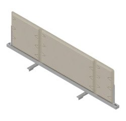 Pannello divisorio fonoassorbente Quadrifoglio Lightsound Beige 1.200 x 330 mm