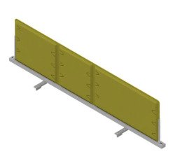 Pannello divisorio fonoassorbente Quadrifoglio Lightsound Verde prato 1.400 x 330 mm