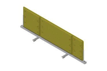Pannello divisorio fonoassorbente Quadrifoglio Lightsound Verde prato 1.200 x 330 mm