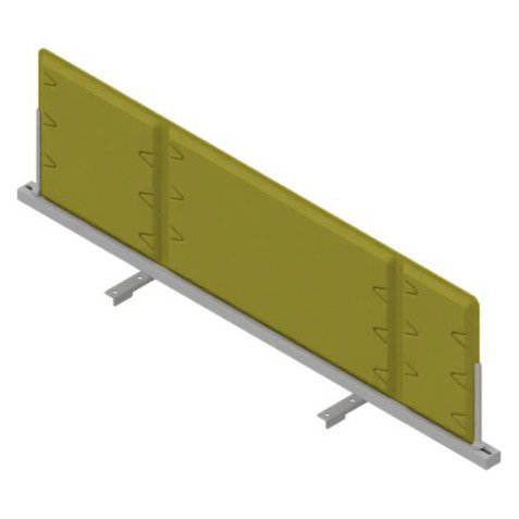 Pannello divisorio fonoassorbente Quadrifoglio Lightsound Verde prato 1.200 x 330 mm