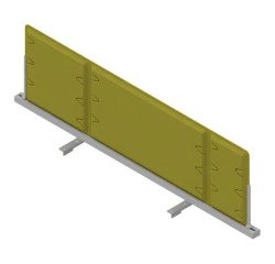 Pannello divisorio fonoassorbente Quadrifoglio Lightsound Verde prato 1.200 x 330 mm