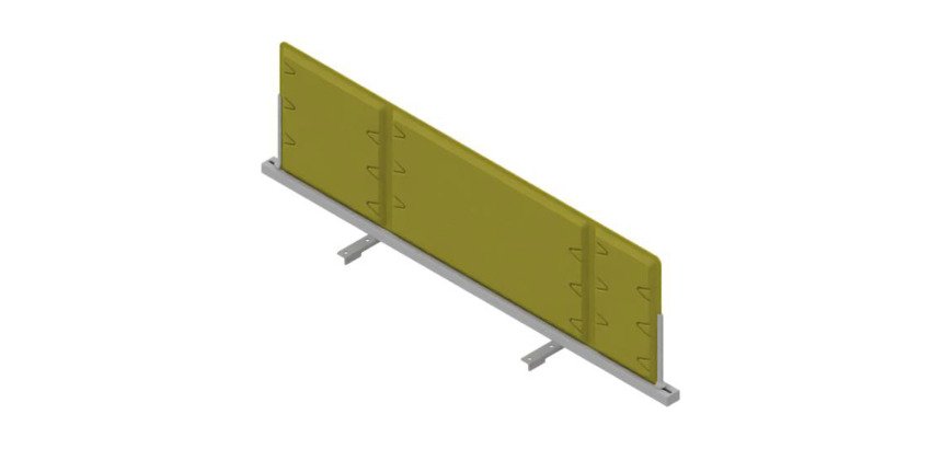 Pannello divisorio fonoassorbente Quadrifoglio Lightsound Verde prato 1.200 x 330 mm