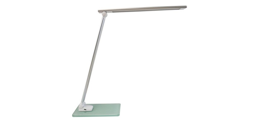Lampada da tavolo Unilux Popy argento 6 w