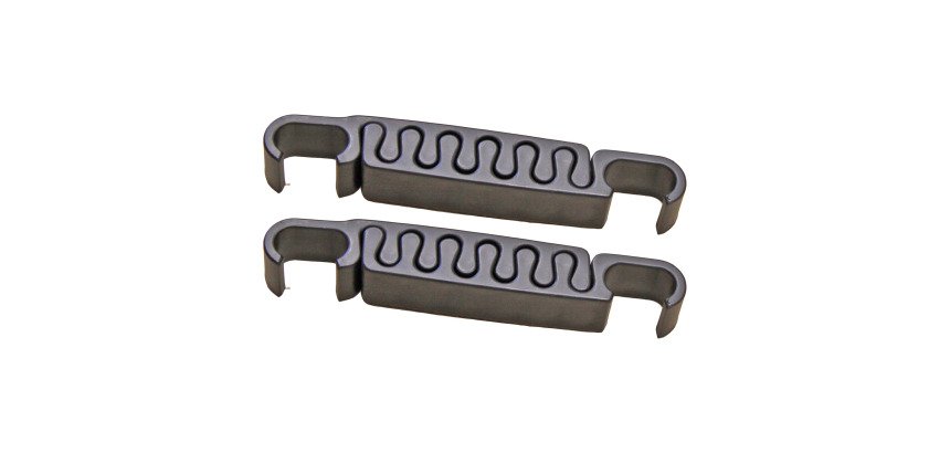 Ganci di allineamento neri confezione da 2 pz