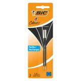 Refill per penna a sfera Bic 4 colori Conf 2 pezzi