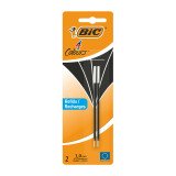BIC Ballpoint Pen Refill 4 Colours 0.4 mm Black Pack of 2
