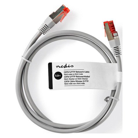 Cavo di Rete S/FTP CAT6 Maschio RJ45 - Maschio RJ45 Nedis CCGT85221GY50 5 m