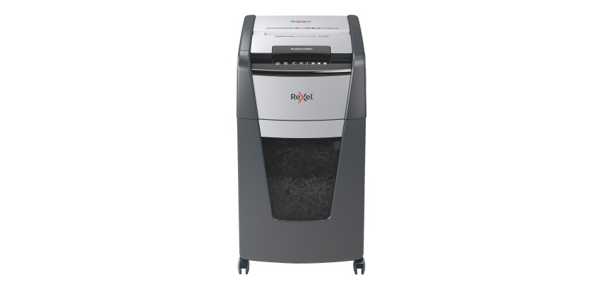 Rexel Optimum AutoFeed+ 225X Automatic Cross Cut Paper Shredder P4