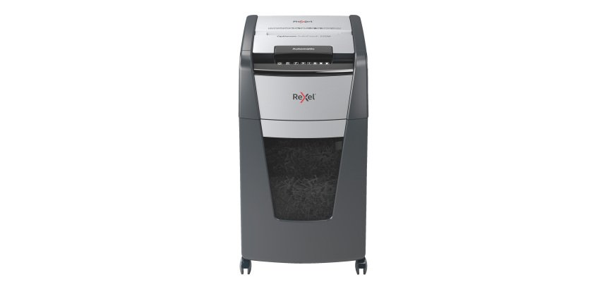 Rexel Optimum AutoFeed+ 225X Automatic Cross Cut Paper Shredder P4