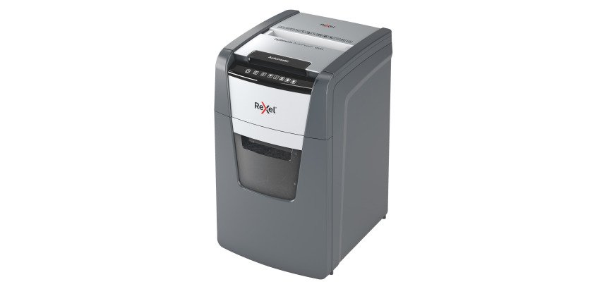 Distruggidocumenti Rexel Optimum Autofeed+ 150X, Taglio a Frammenti, Sicurezza P-5, 150 Fogli, 26L