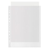 Buste a perforazione Universale 100% riciclate Esselte Deluxe 22 x 30 cm trasparente polipropilene finitura goffrata a buccia d'arancia spessore alto 50 unità