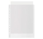 Buste a perforazione Universale 100% riciclate Esselte Deluxe 22 x 30 cm trasparente polipropilene finitura goffrata a buccia d'arancia spessore alto 50 unità