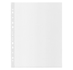 Buste a perforazione Universale 100% riciclate Esselte Office 22 x 30 cm trasparente polipropilene finitura goffrata a buccia d'arancia spessore medio 50 unità