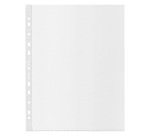 Buste a perforazione Universale 100% riciclate Esselte Office 22 x 30 cm trasparente polipropilene finitura goffrata a buccia d'arancia spessore medio 50 unità